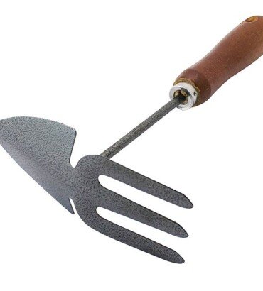 Wooden Handle Hand Fork & Hoe Garden Tool