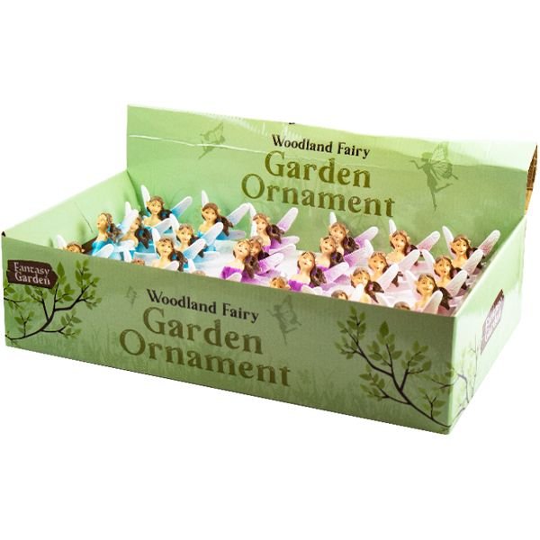 Elegant Fairy Garden Ornament CDU Assorted Colours