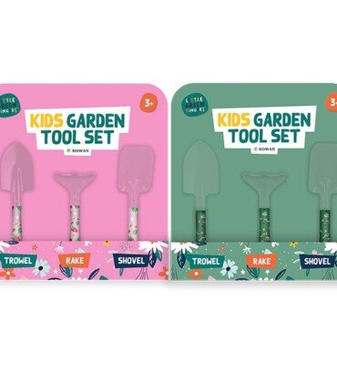 Little Green Fingers Kids Garden Tool Set 3pc Assorted Colours