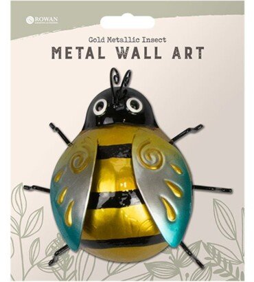 Rowan Gold Metallic Insect Metal Wall Decoration